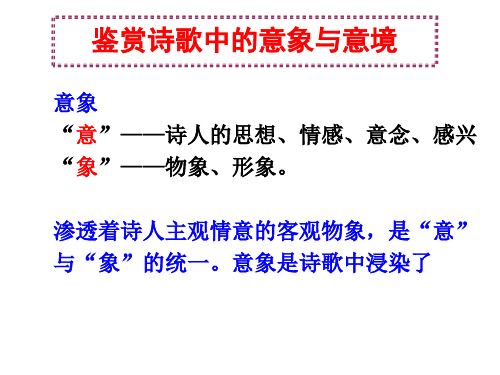 《古诗的意象与意境》(共60张)PPT课件