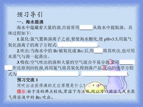 2018-2019学年人教版选修2 第二单元课题2 海水的综合利用 第2课时 课件(19张)