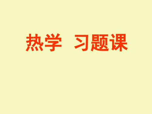 大学物理-热学习题课(ppt模板)