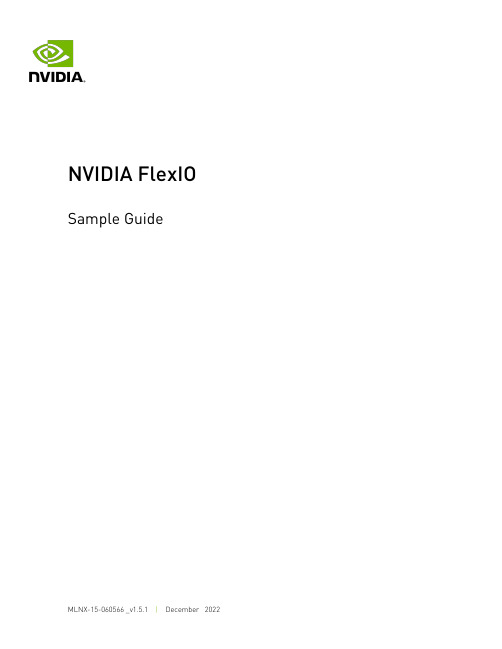 NVIDIA FlexIO MLNX-15-060566 _v1.5.1 指南说明书
