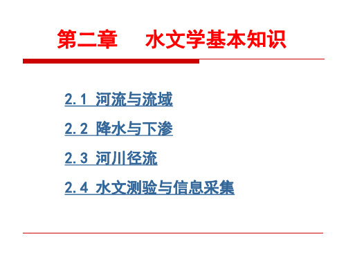 水文学基本知识