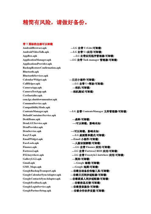 我收集的绝对可以用的SU760 4.0系统精简列表