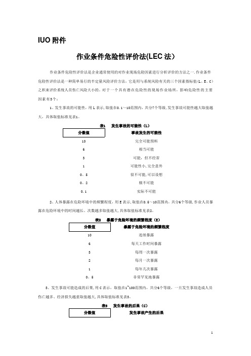 安全生产LEC法