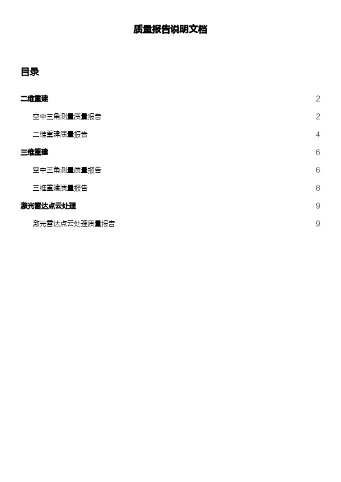 大疆智图 质量报告说明文档