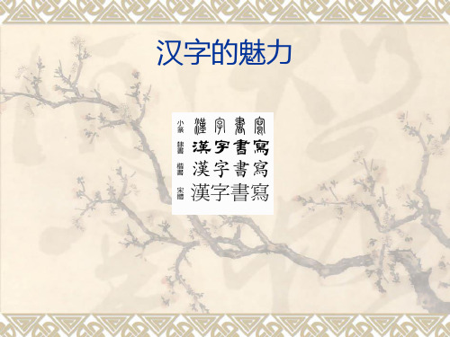 汉字的魅力
