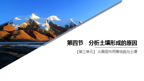 《分析土壤形成的原因》从圈层作用看地貌与土壤课件ppt