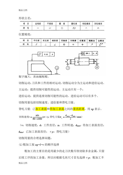 机械加工重点知识分享