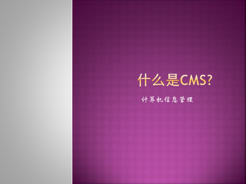 CMS(内容管理系统)