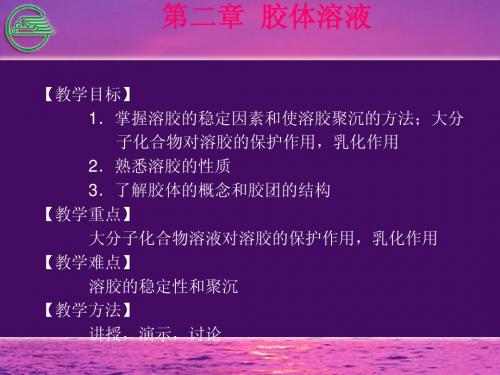 第五章(参考资料)：胶体及表面现象