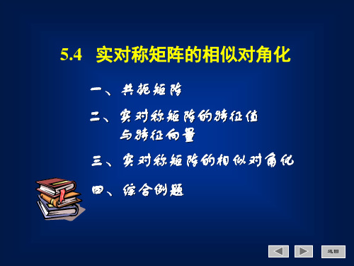 线性代数与空间解析几何：5.4   实对称矩阵的相似对角化