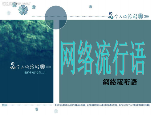 网络流行语