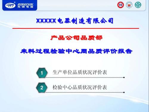 来料过程检验中心周评价报告12月份第一周[1]