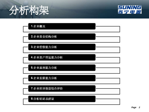 苏宁电器股份有限公司近三年财务报表分析报告