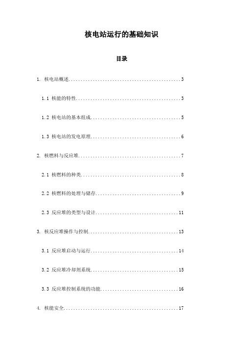 核电站运行的基础知识