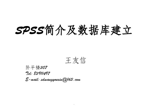 spss软件基本操作