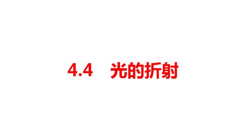 4.4光的折射 习题 课件(共37张PPT)人教版物理八年级上册