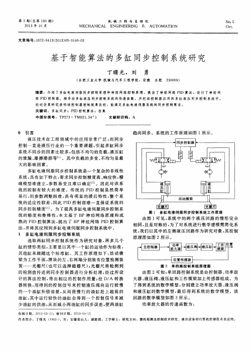 基于智能算法的多缸同步控制系统研究