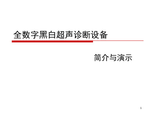 超声诊断仪基础知识PPT课件