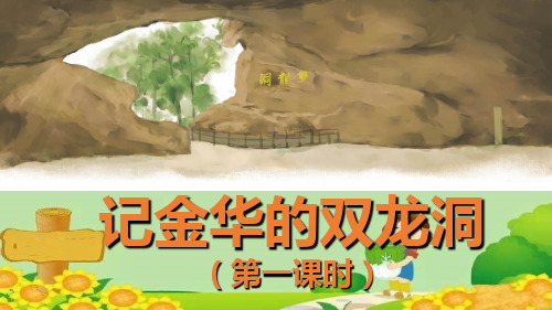 部编版语文四年级下册17记金华的双龙洞课件(2课时共41张PPT)