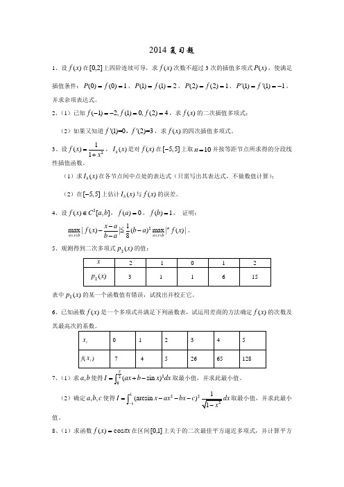 江苏大学研究生考试矩阵论复习题