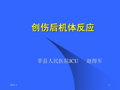 创伤后机体反应db