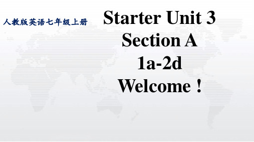 Starter+Unit+3Section+A+1a-2d2025学年人教版英语七年级上册+