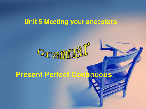 选修八 Unit 5 Grammar