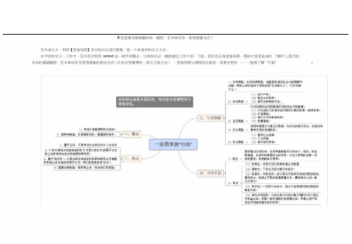 花木君5张思维导图掌握材料、题型、花木体写作、常用措施句式!