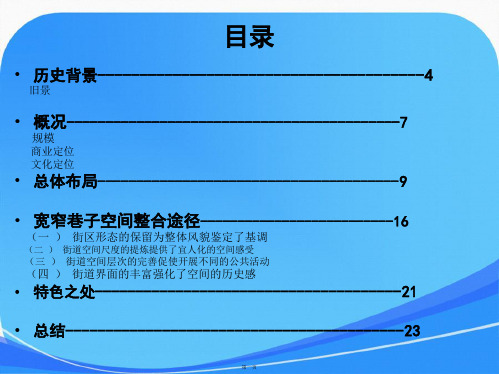 历史文化街区改造实例分析--宽窄巷子