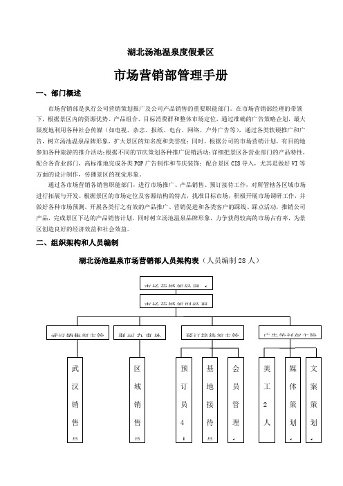 温泉度假酒店市场营销管理手册