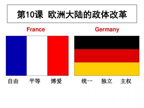 岳麓版高一历史必修一第三单元 第10课 欧洲大陆的政体改革 课件(共25张PPT)