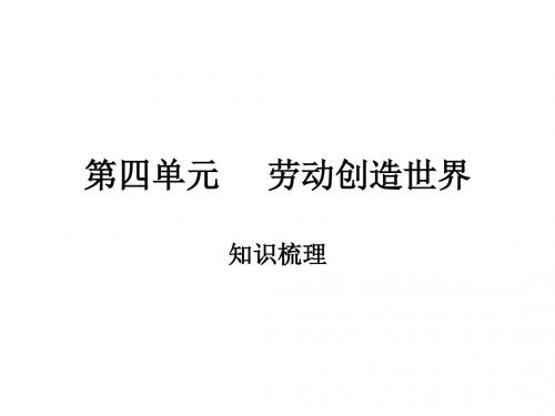 八年级政治劳动创造世界(1)