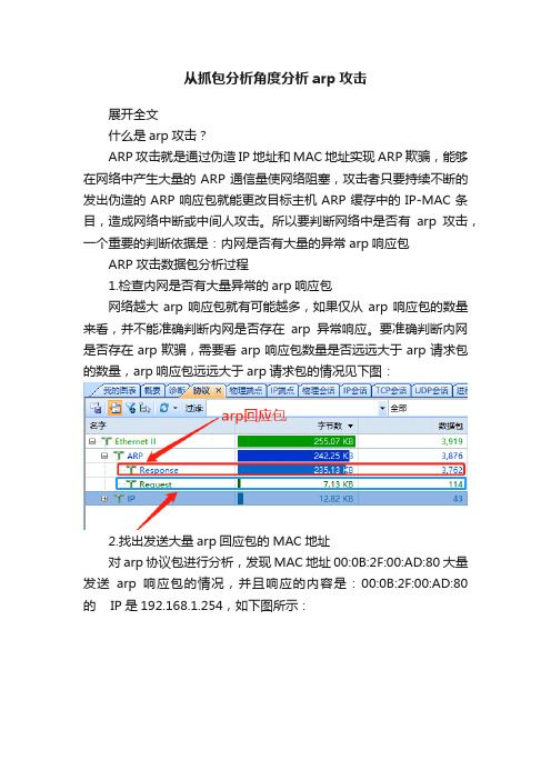 从抓包分析角度分析arp攻击