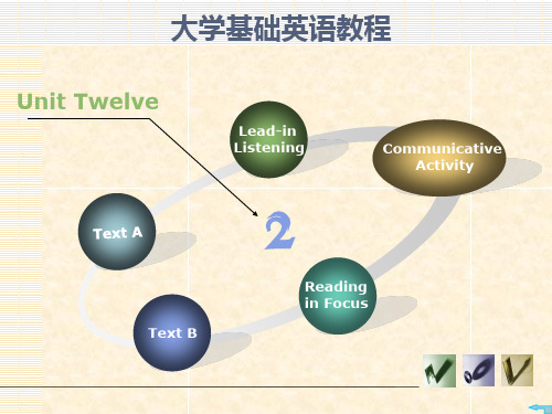 U12大学英语基础教程课件ppt课后答案