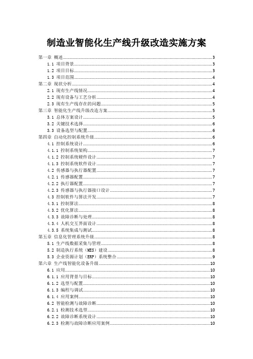 制造业智能化生产线升级改造实施方案