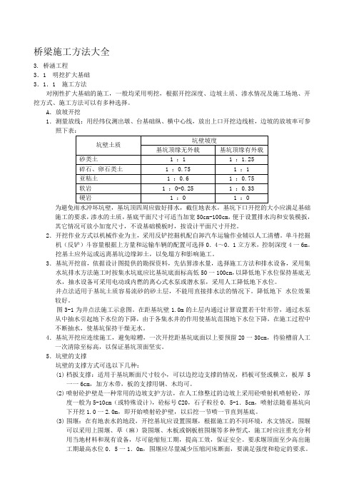 桥梁施工方法大全