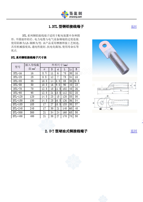 线缆接线端子规格.