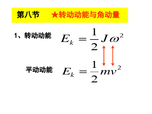 第八节.角动量与转动动能