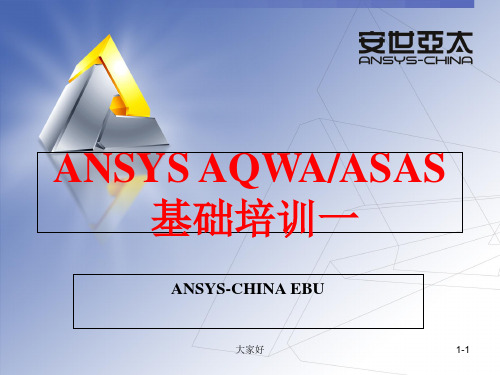 ANSYS AQWA基础培训 PPT