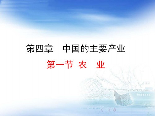 湘教版地理八年级上册 第四章第一节  农业 课件共28页PPT