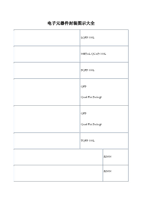 电子元器件封装图示大全