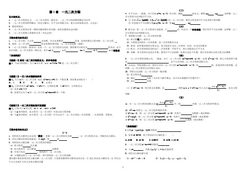 (完整版)第2章一元二次方程(各节知识点及典型例题)