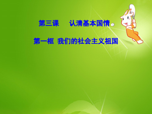 最新人教版九年级政治下册思想品德：3.1《我们的社会主义祖国》教学课件(人教版九年级) (2)