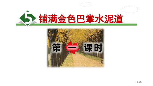 5.铺满金色巴掌的水泥道精选市公开课金奖市赛课一等奖课件