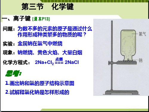 人教版高中化学必修二1-3化学键 课件