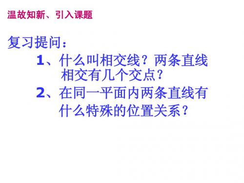 数学：4.8.1平行线课件(华东师大版七年级上)