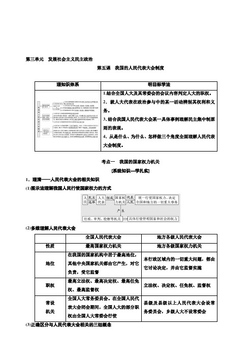 2019学年高考专题一轮复习政治PPT课件下载：必修2   第三单元 发展社会主义民主政治