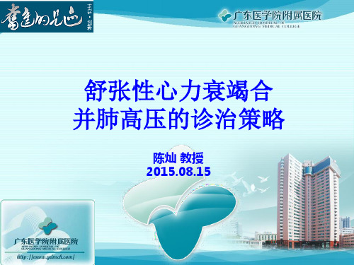 舒张性心力衰竭合并肺动脉高压(HFpEF-PH)诊治策略 陈灿教授