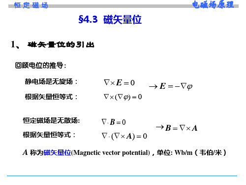 磁矢量位资料