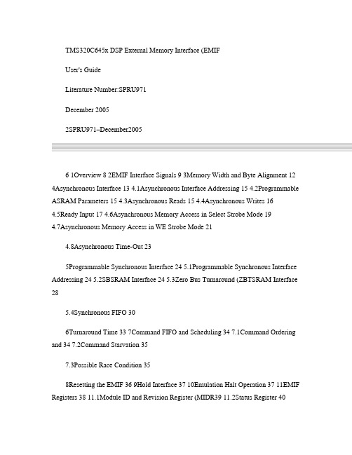 TMS320C645xDSPEMIFAUserGuide(用户手册)(精)
